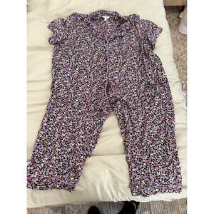 Plus Size 3X Pajama Set Lot PJ Couture‎ & Secret Treasures Floral Sleepwear